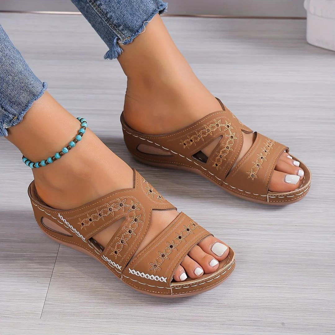 Paola | Sandales Orthopédiques Compensées Femme | Confort Soutien