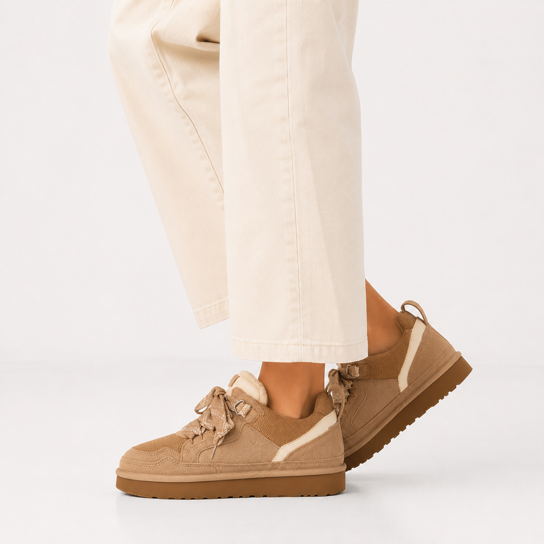 Baskets Orthopédiques Femme | Daim Plateforme Hiver Confort