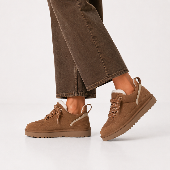 Baskets Orthopédiques Femme | Daim Plateforme Hiver Confort