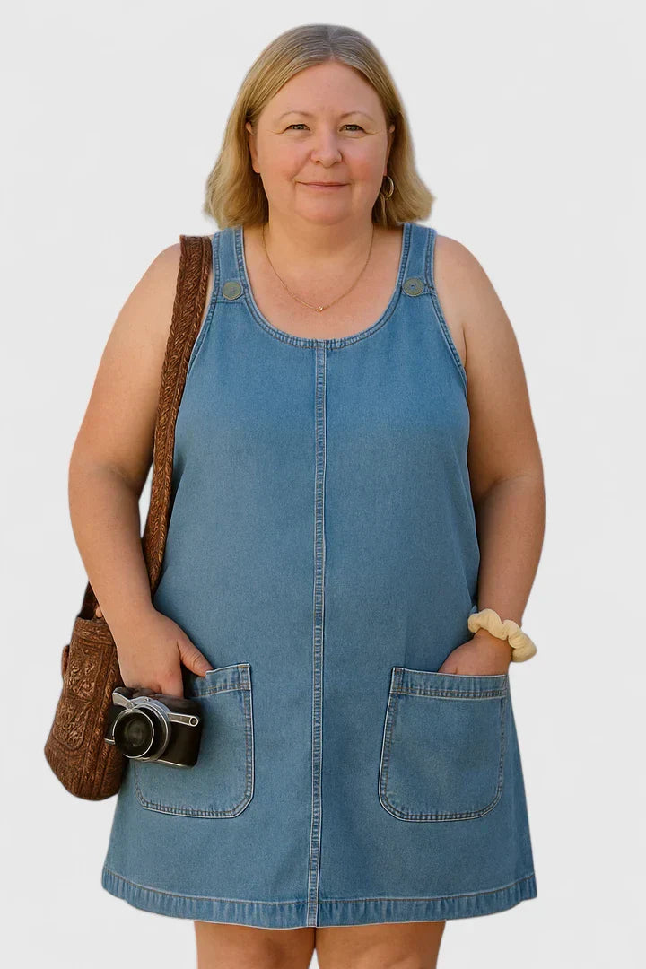 Olyssian — Robe Femme Confortable Bleue Pour Serenite et Style Quotidien