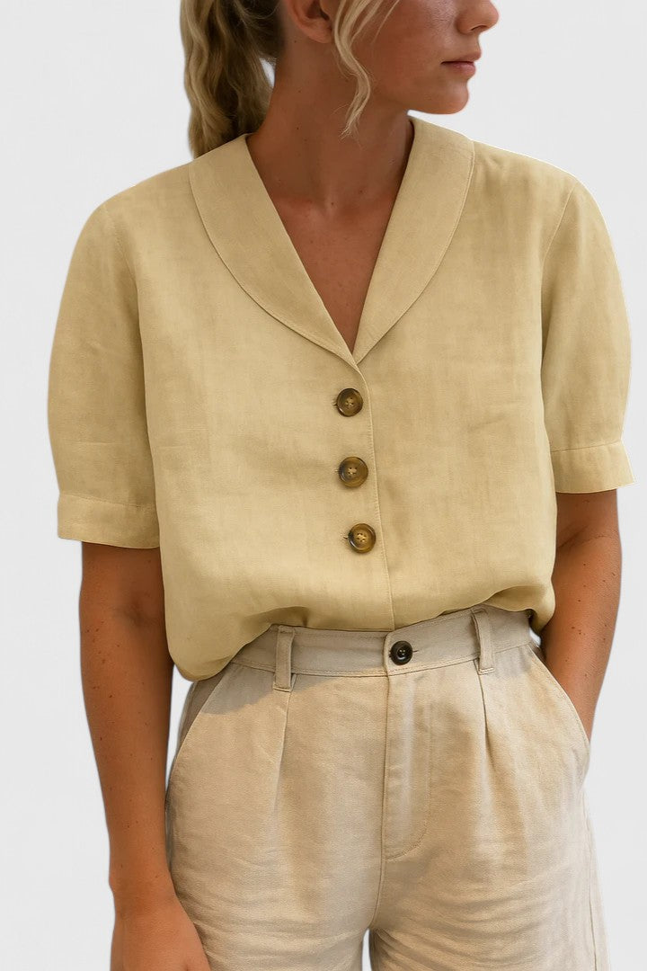Charlie — Blouse Femme Elegante Noire, Grise Pour Style Confirme