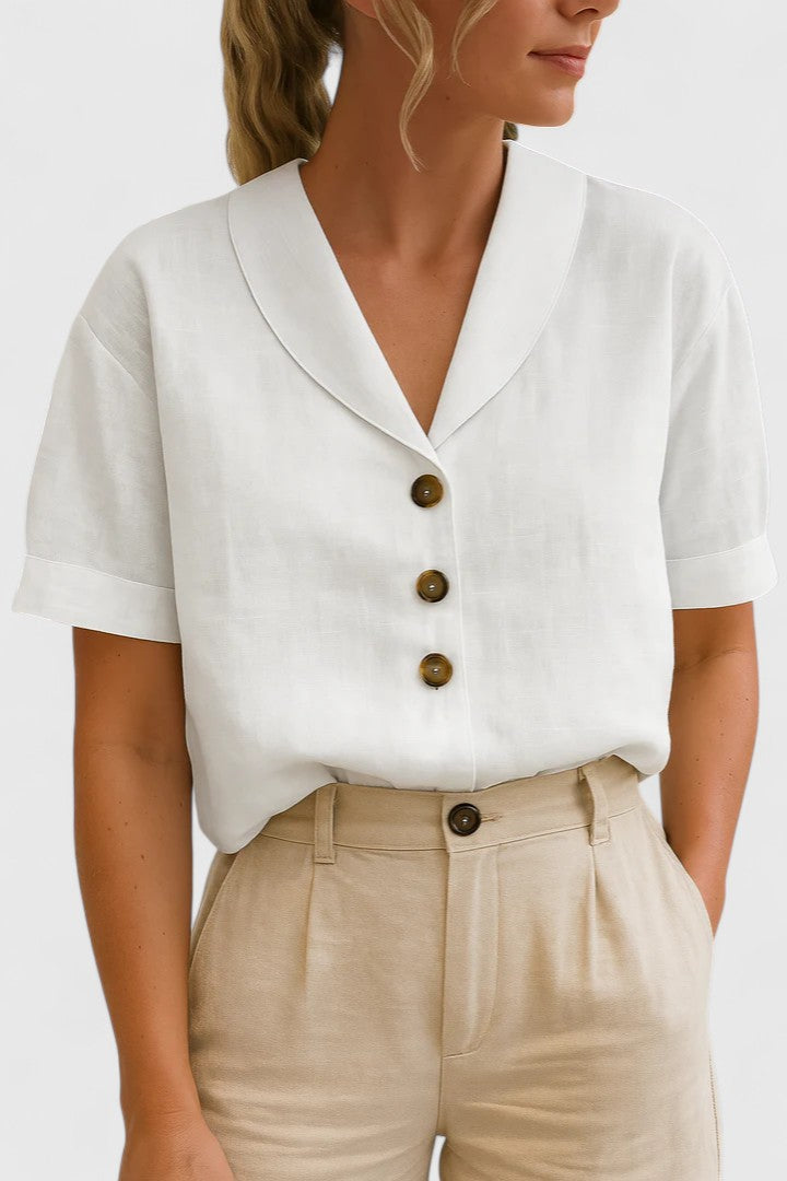 Charlie — Blouse Femme Elegante Noire, Grise Pour Style Confirme