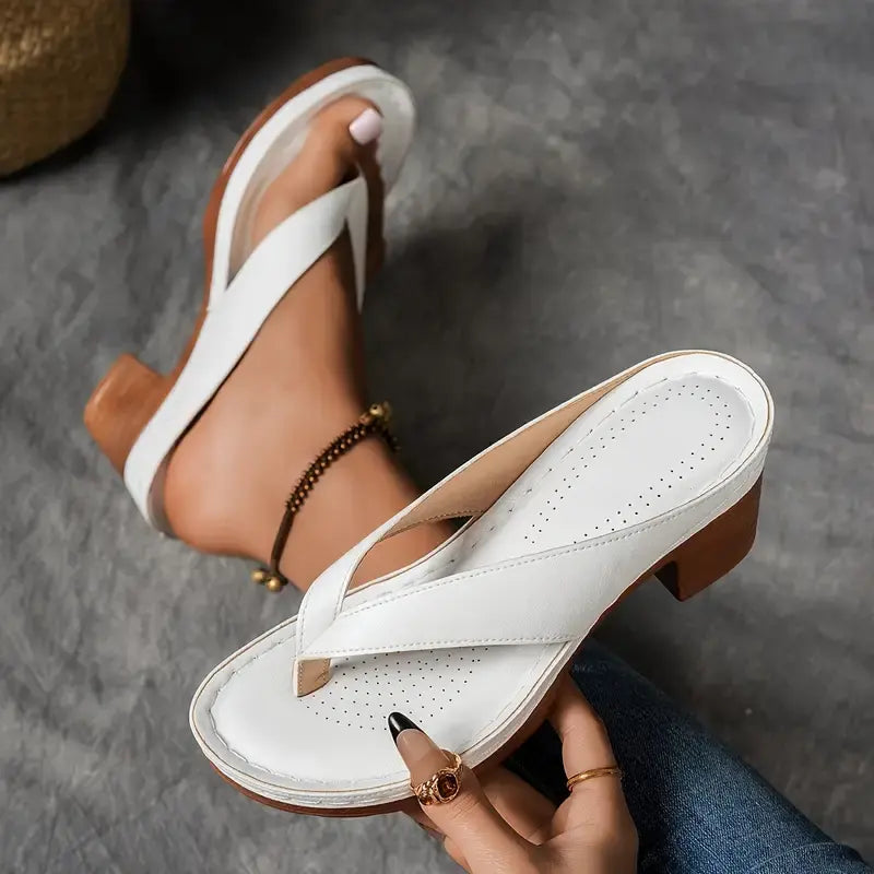 Caterina | Sandales Orthopédiques Tong Talons Femme | Confort Été