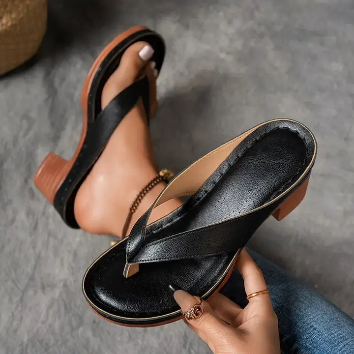 Caterina | Sandales Orthopédiques Tong Talons Femme | Confort Été