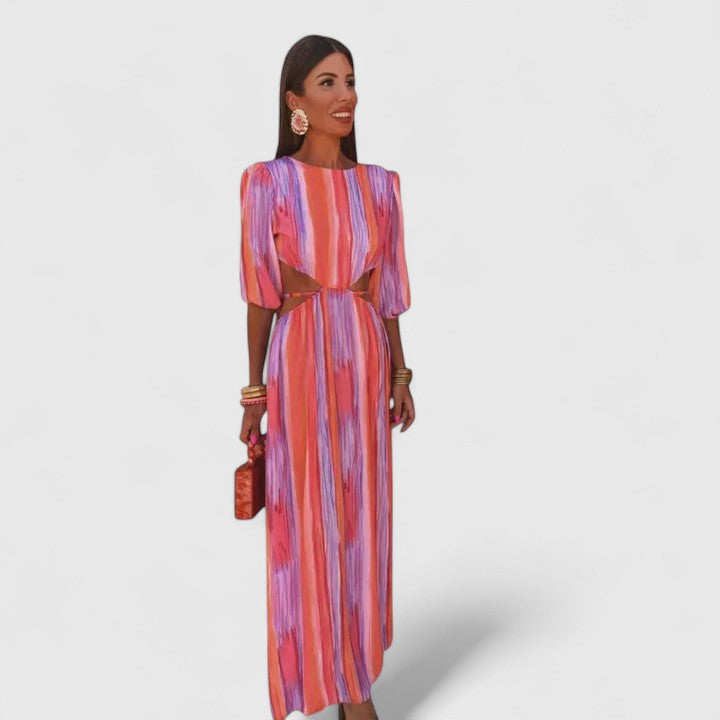 Zeriyahh — Robe Femme Elegante Rose Pour Style Confirme