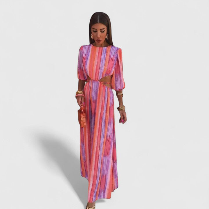 Zeriyahh — Robe Femme Elegante Rose Pour Style Confirme