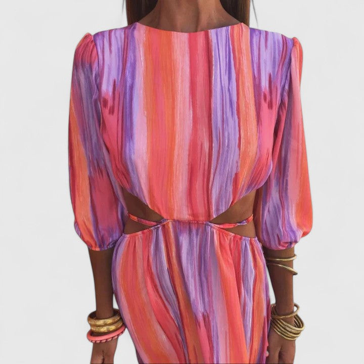 Zeriyahh — Robe Femme Elegante Rose Pour Style Confirme