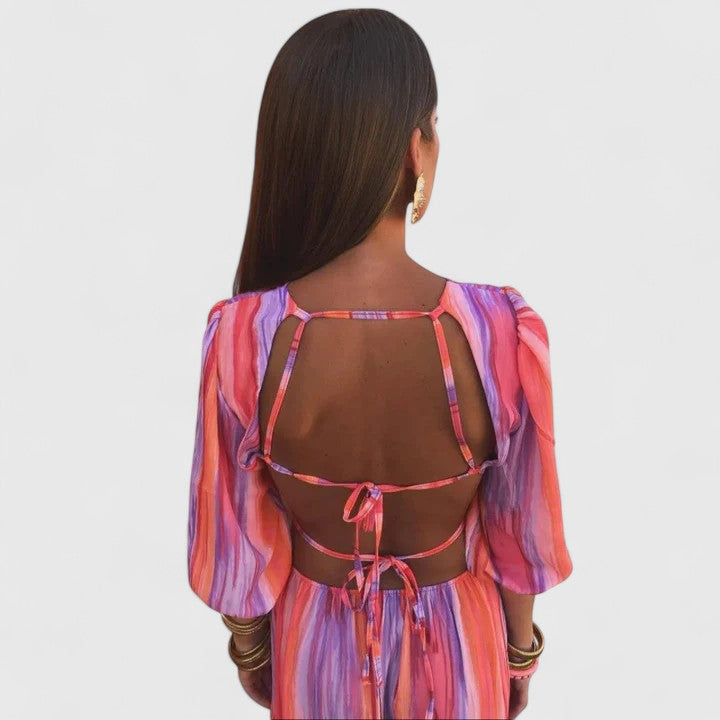 Zeriyahh — Robe Femme Elegante Rose Pour Style Confirme