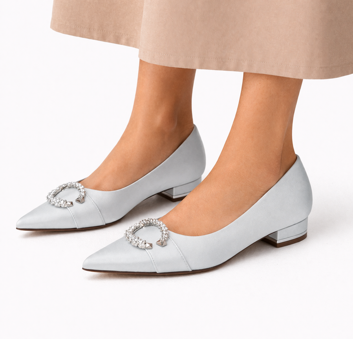 Chaussures Mariée Plates Satin Femme | Élégantes Confortables Mariage
