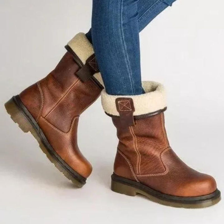Lorkan | Boots Cuir Doublure Mouton Homme | Confort Hiver
