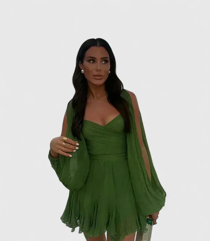 Anzryahh — Robe Femme Sophistiquee Rouge Verte Bleue Leopard Pour Style Fort