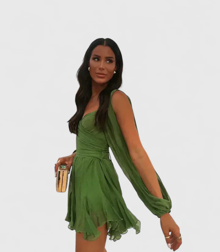 Anzryahh — Robe Femme Sophistiquee Rouge Verte Bleue Leopard Pour Style Fort