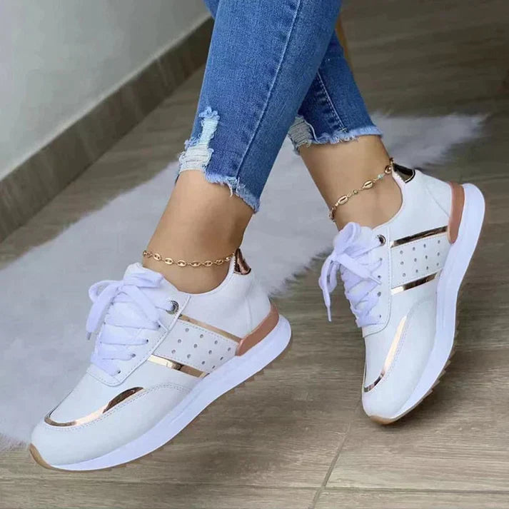 Ines | Baskets Lacets Femme | Confort Orthopédique Marche