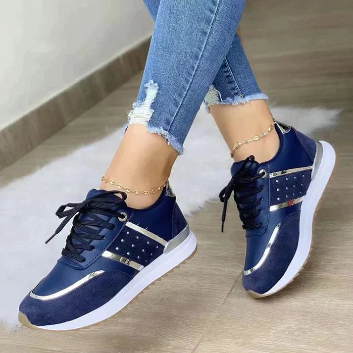 Ines | Baskets Lacets Femme | Confort Orthopédique Marche