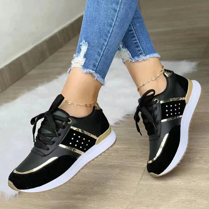 Ines | Baskets Lacets Femme | Confort Orthopédique Marche