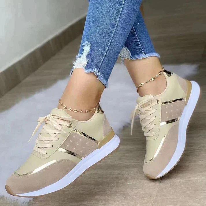Ines | Baskets Lacets Femme | Confort Orthopédique Marche