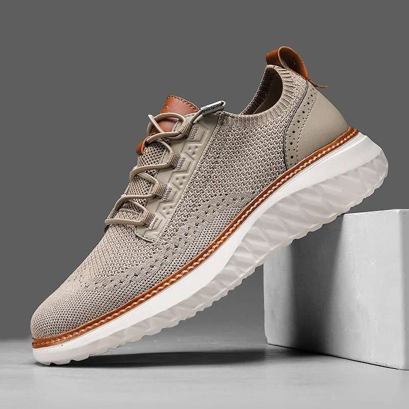 Tobias | Baskets Tricot Lacets Homme | Légères Confortables