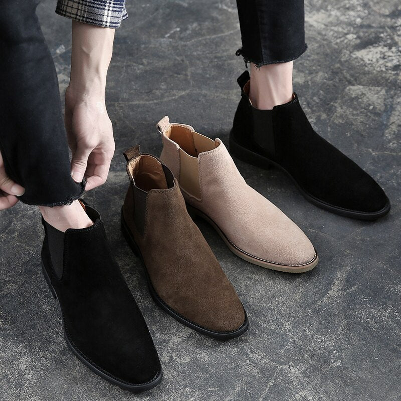 Gliemer | Chelsea Boots Daim Homme | Marche Confortables