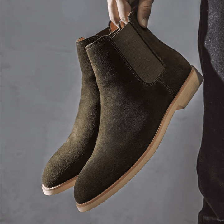 Rowan | Chelsea Boots Daim Homme | Confortables Orthopédiques