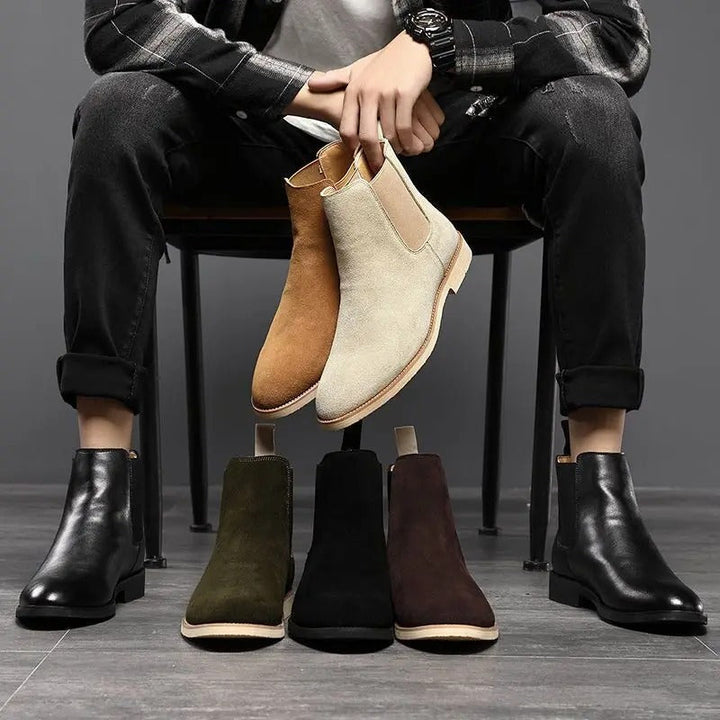 Rowan | Chelsea Boots Daim Homme | Confortables Orthopédiques