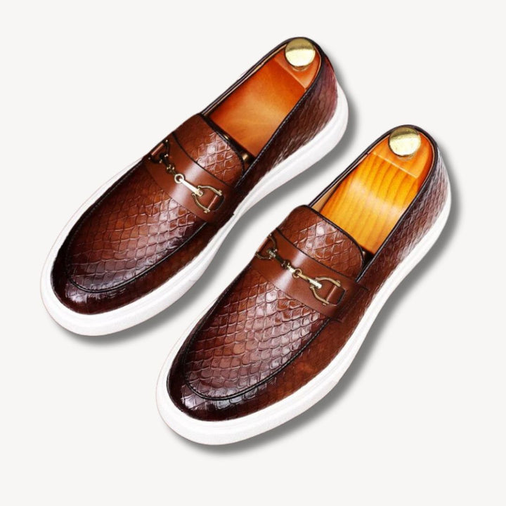 Maverick | Mocassins Embossés Homme | Habillés Confort Quotidien