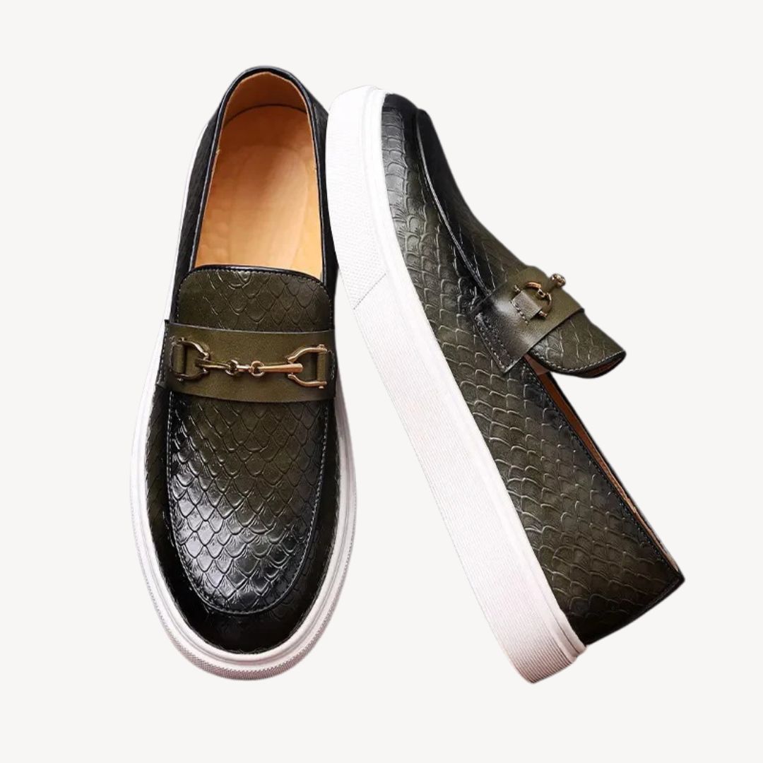 Maverick | Mocassins Embossés Homme | Habillés Confort Quotidien
