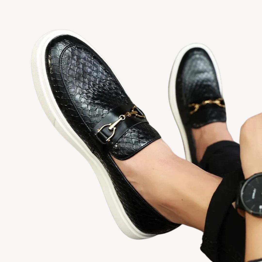 Maverick | Mocassins Embossés Homme | Habillés Confort Quotidien