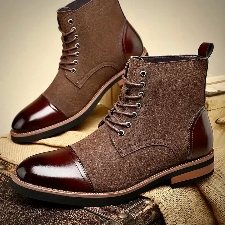 Damian | Bottines Habillées Bicolores Homme | Confortables Élégantes