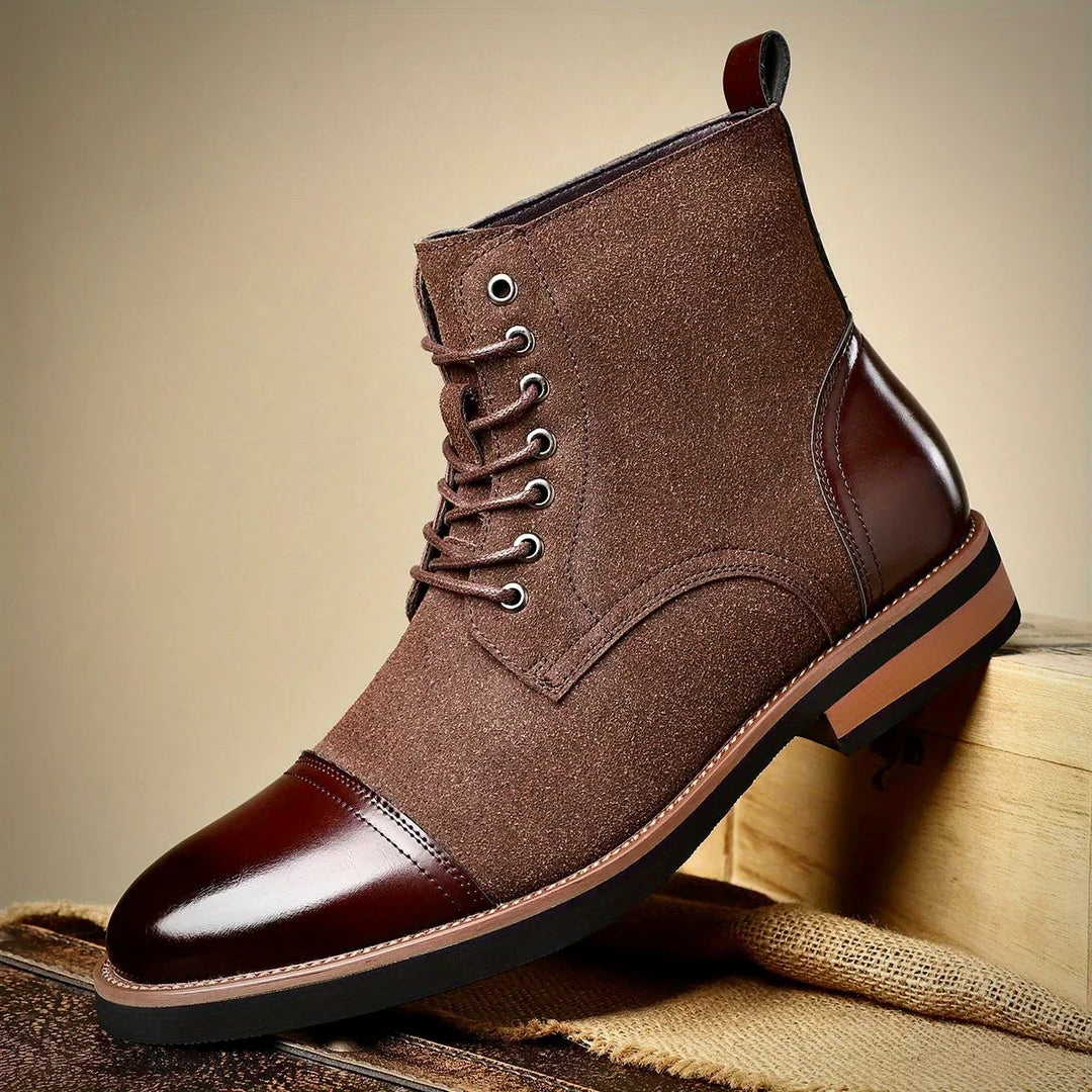 Damian | Bottines Habillées Bicolores Homme | Confortables Élégantes