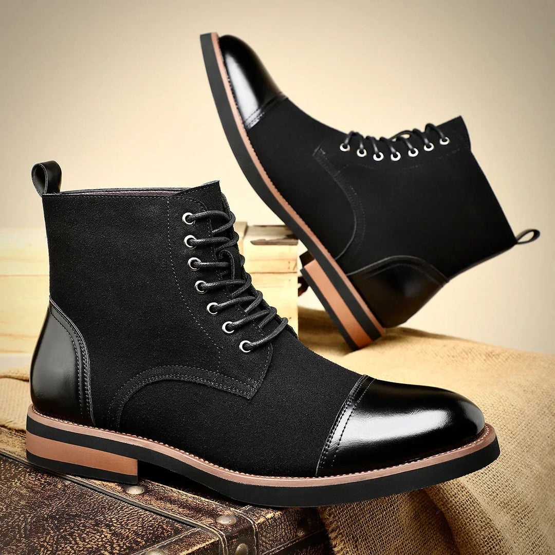 Damian | Bottines Habillées Bicolores Homme | Confortables Élégantes