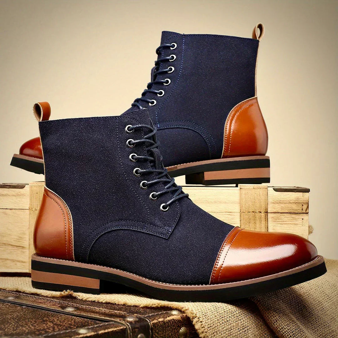 Damian | Bottines Habillées Bicolores Homme | Confortables Élégantes