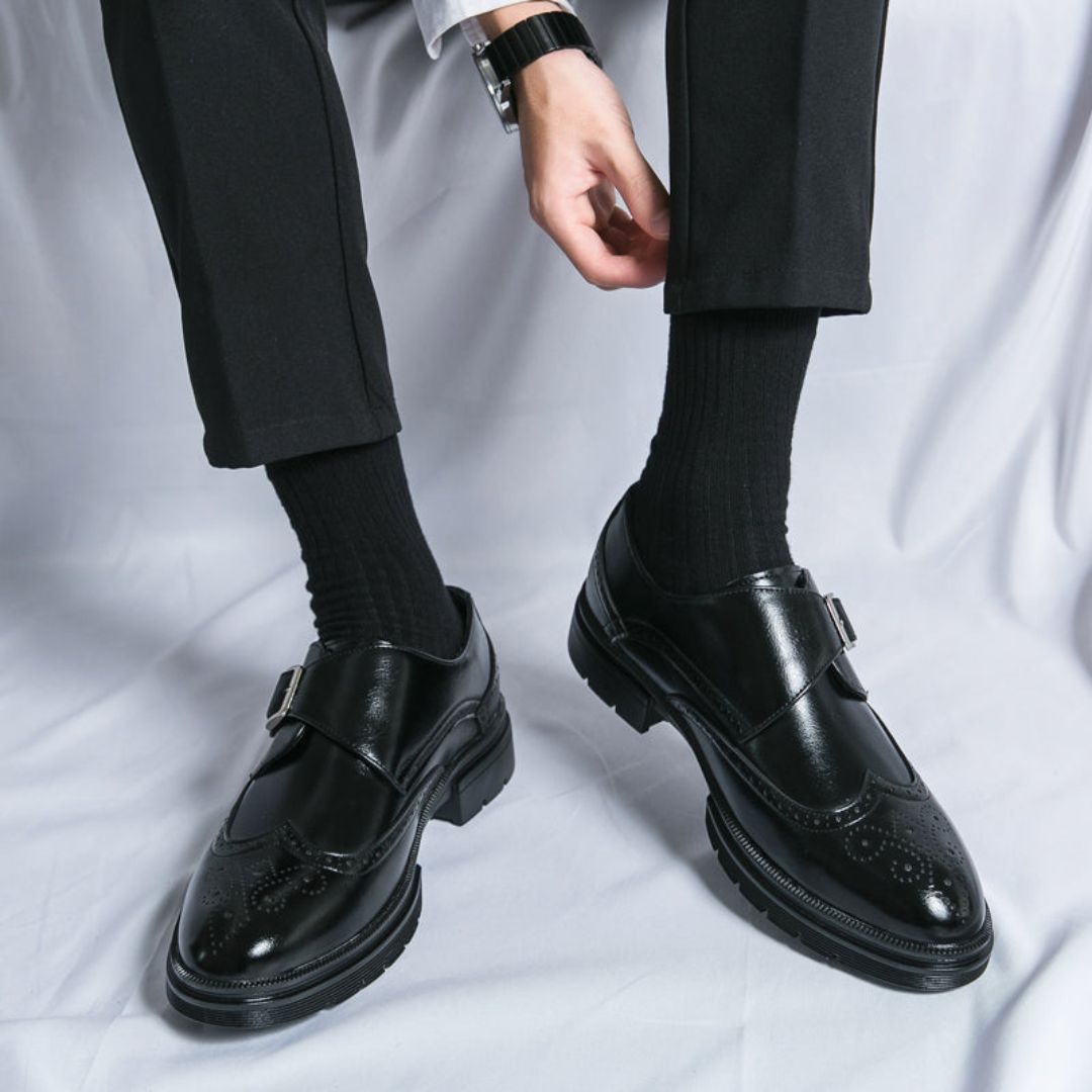 Mariusz | Monk Strap Wingtip Brogue Homme | Caractère Habillé