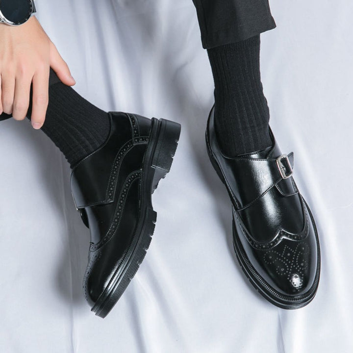 Mariusz | Monk Strap Wingtip Brogue Homme | Caractère Habillé
