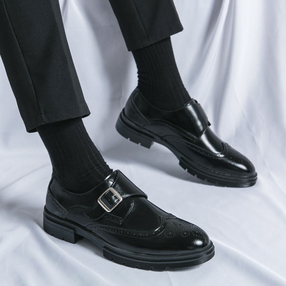 Mariusz | Monk Strap Wingtip Brogue Homme | Caractère Habillé