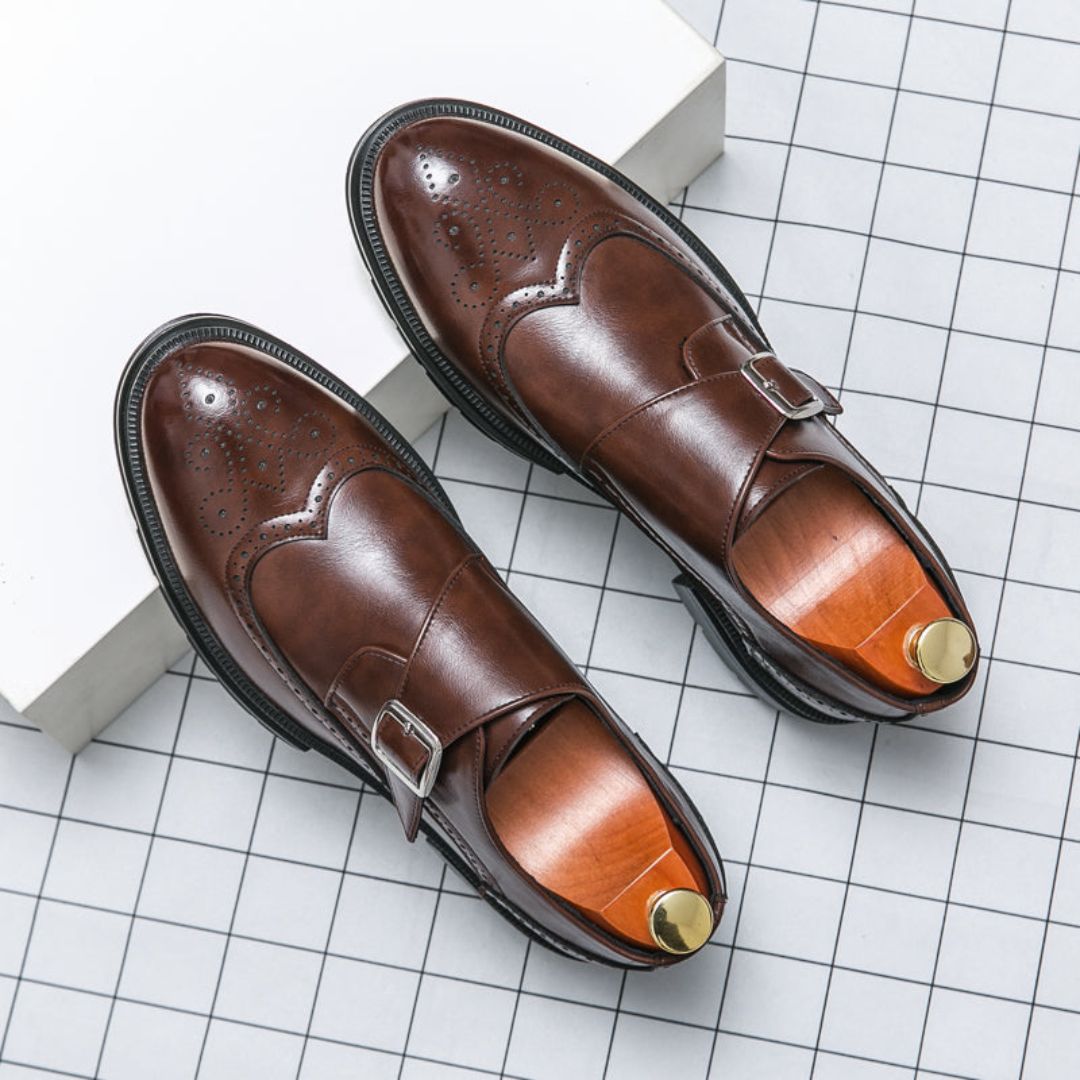 Mariusz | Monk Strap Wingtip Brogue Homme | Caractère Habillé