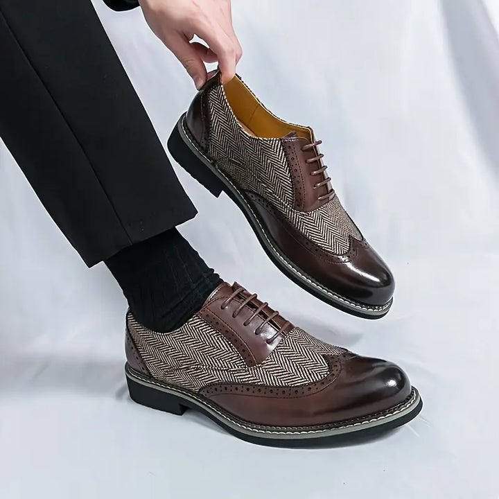 Aleksander | Oxford Brogue Homme | Confort Élégance Habillé
