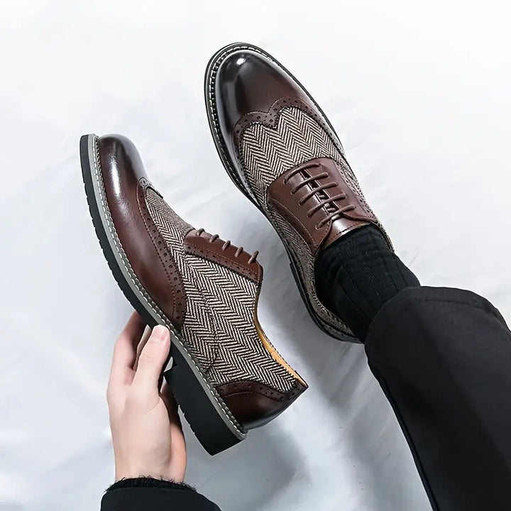Aleksander | Oxford Brogue Homme | Confort Élégance Habillé