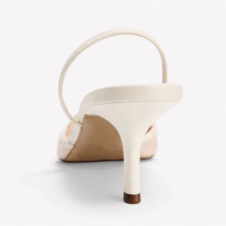 Mules Talon Mesh Brodé Floral Bout Pointu Femme | Élégantes Soirée