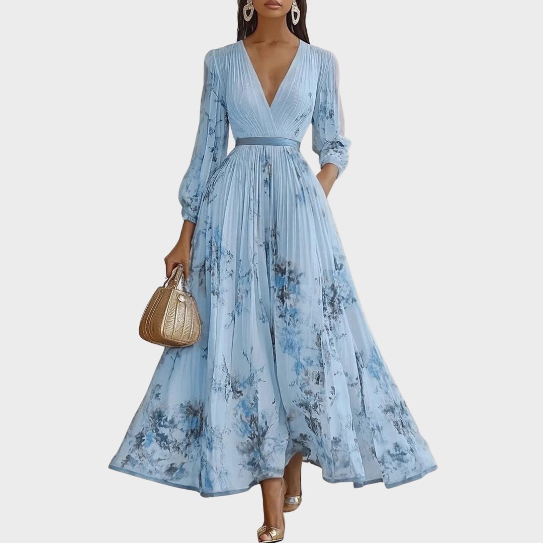 Rowella — Robe Maxi Plissée Élégante