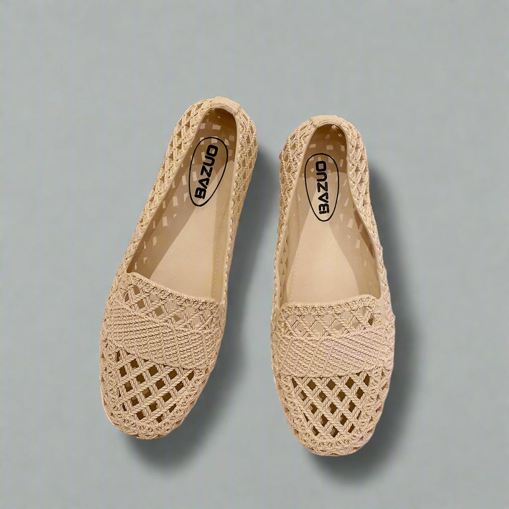 Filippa | Mocassins Tressés Plats Femme | Confortables Marche Élégants