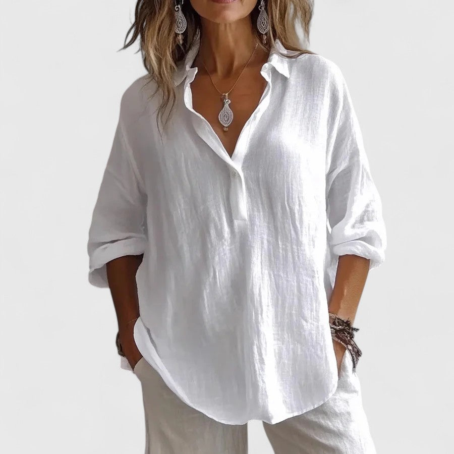 Roxanna — Blouse Femme Elegante Rose, Verte Pour Style Confirme