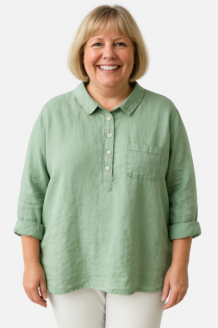 Naja — Blouse Femme Elegante Bleu Marine, Violette Pour Style Confirme