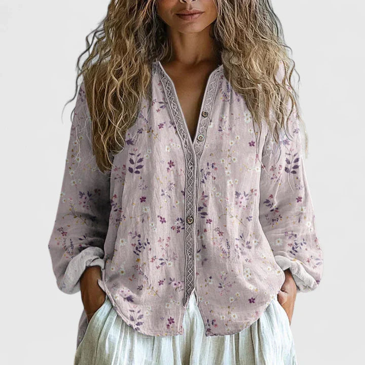 Jayzlynae — Blouse Femme Confortable Verte Violette Rose Inclusive