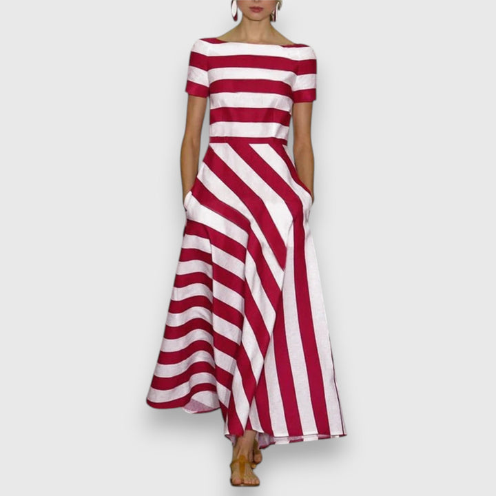 Iselore — Robe Femme Sophistiquée Noir Bleu Rouge Pour Femme de Caractère