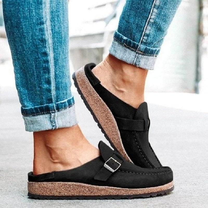 Ginevra | Sandales Boucle Talon Ouvert Femme | Confortables Été