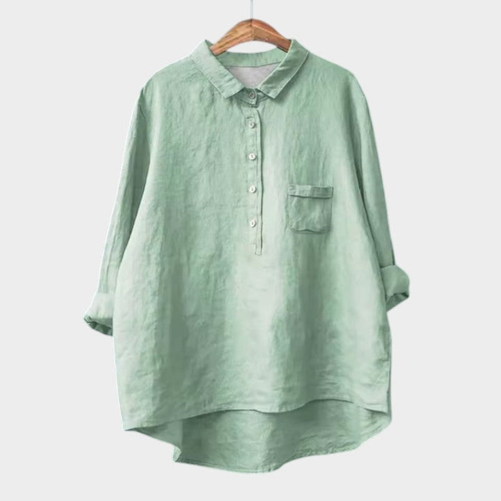 Naja — Blouse Femme Elegante Bleu Marine, Violette Pour Style Confirme