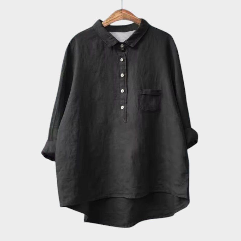 Naja — Blouse Femme Elegante Bleu Marine, Violette Pour Style Confirme