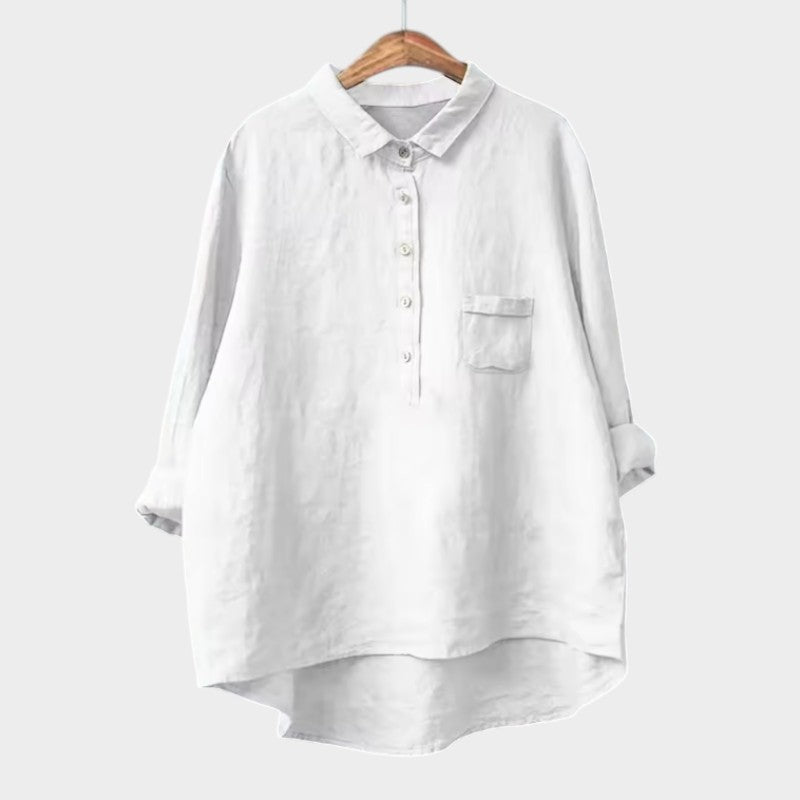 Naja — Blouse Femme Elegante Bleu Marine, Violette Pour Style Confirme
