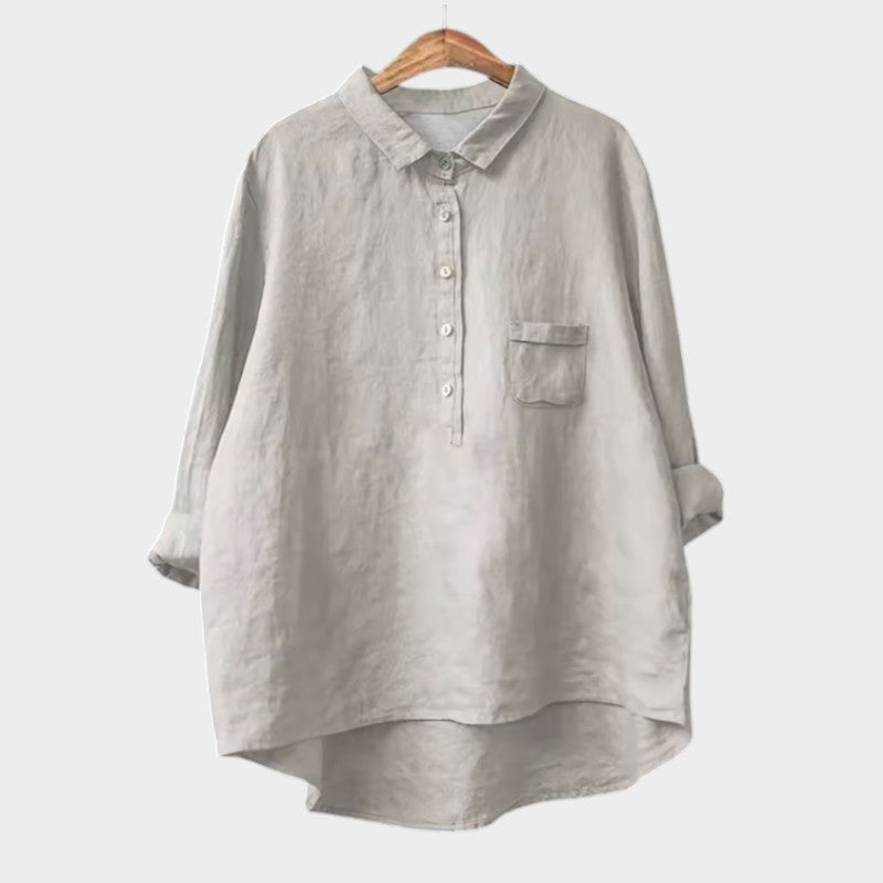Naja — Blouse Femme Elegante Bleu Marine, Violette Pour Style Confirme
