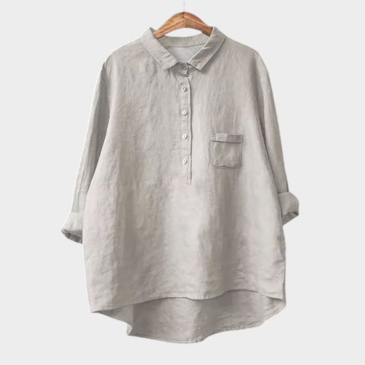 Naja — Blouse Femme Elegante Bleu Marine, Violette Pour Style Confirme